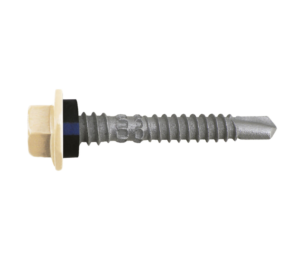 SCREW SDM HEX SEAL TOP LOK C4 12-14 X 42 CLASSIC CREAM